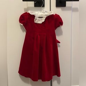 NWOT Edgehill Collection Red Velvet Dress & Bloomers